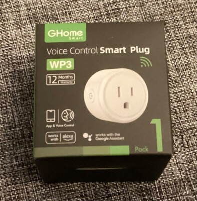 GHome Smart Mini Plug, Wi-Fi Outlet Socket Compatible with Alexa and Google Home