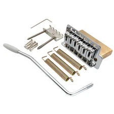 Musiclily Pro Chrome 52.5mm Modern Tremolo Bridge Brass Block For Squier Guitar