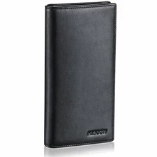 HISCOW Bifold Long Wallet with 15 Credit Card Slots - Italian  Assorted Colors 