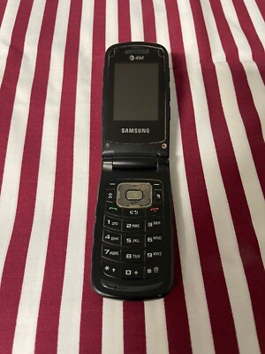 Samsung A847 Rugby II Grey AT&T Cellular Flip-Phone with