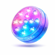 luci piscina acquario piscina LED sommergibili IP68 con telecomando set da 2