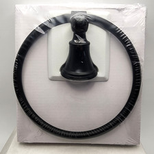 Delta Woodhurst 6-5/16" Wall Mounted Towel Ring Matte Black 73246-BL