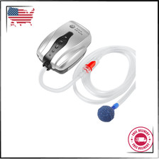 AquaMiracle Aquarium Air Pump Fish Tank Bubbler Aerator, All-in-One Grey