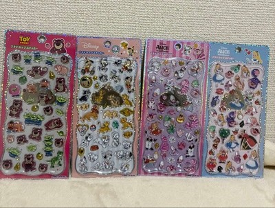 Disney Petite Drop Sticker Set  4 Sheets (Lotso, Pinocchio, Lion King, 101