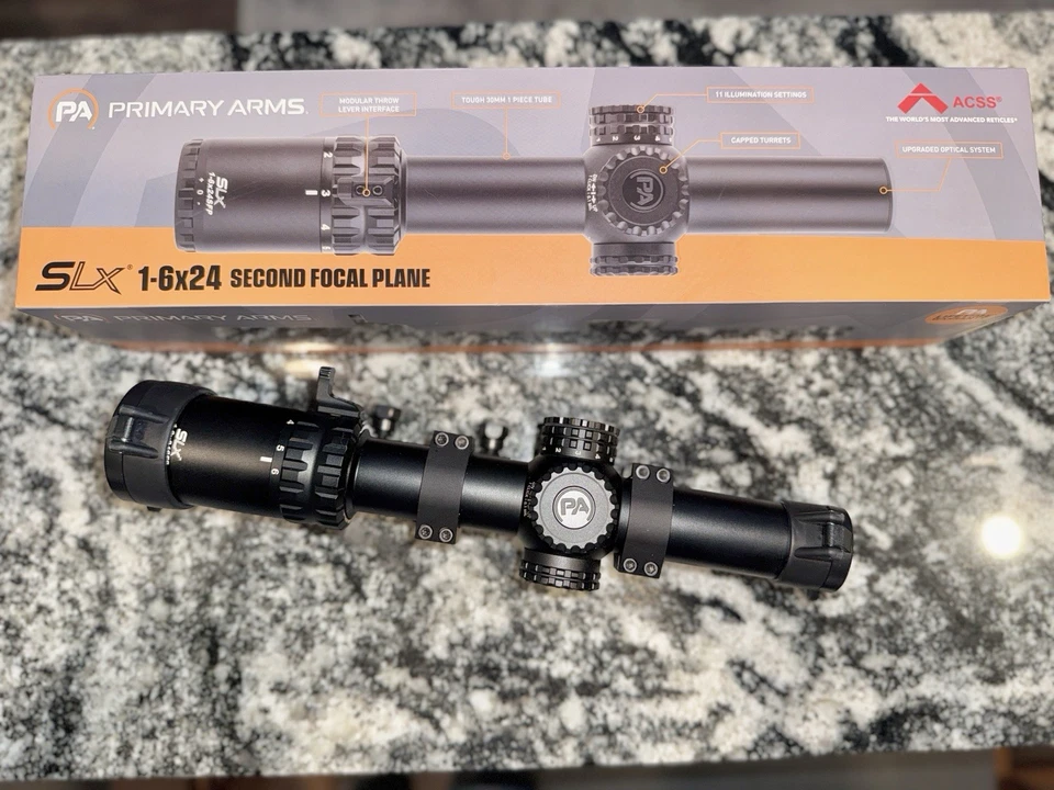 Красный переменный прицел Primary Arms SLx 1-6x24 мм BDC — 610180 - Изображение 2 из 4