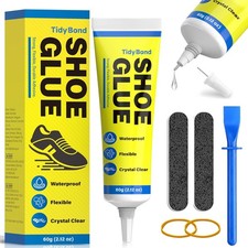 Shoe Glue, Shoe Repair Adhesive Flexible, Waterproof, Clear, Super Strong Glue f