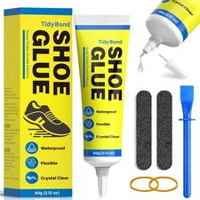 Shoe Glue, Shoe Repair Adhesive Flexible, Waterproof, Clear, Super Strong Glue f