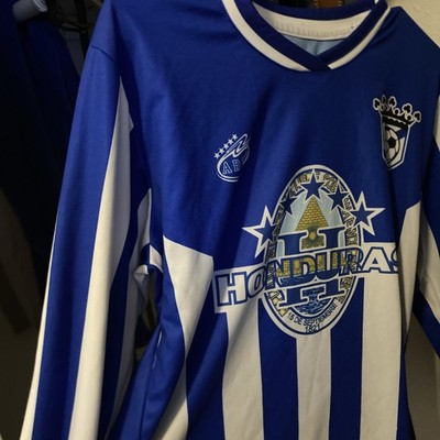 Men's Honduras Long Sleeve Jersey Arza Exclusive Design White/Blue