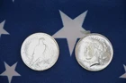 2x1921 US Proof Peace (Archival Collection Dolla ) .999 Silver PLATED(SC0126-004