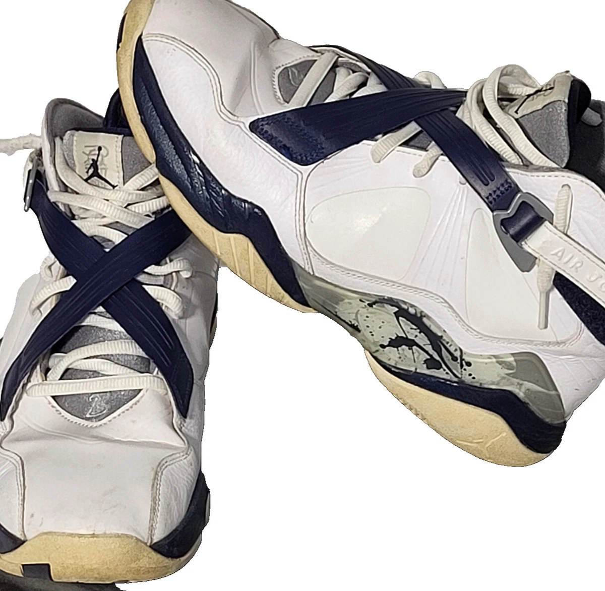 Air Jordan 8.0 Playoffs Georgetown White Midnight Navy 467807-106 Men\'s Size 9.5 Jordan 8.0 Georgetown | eBay main image 4