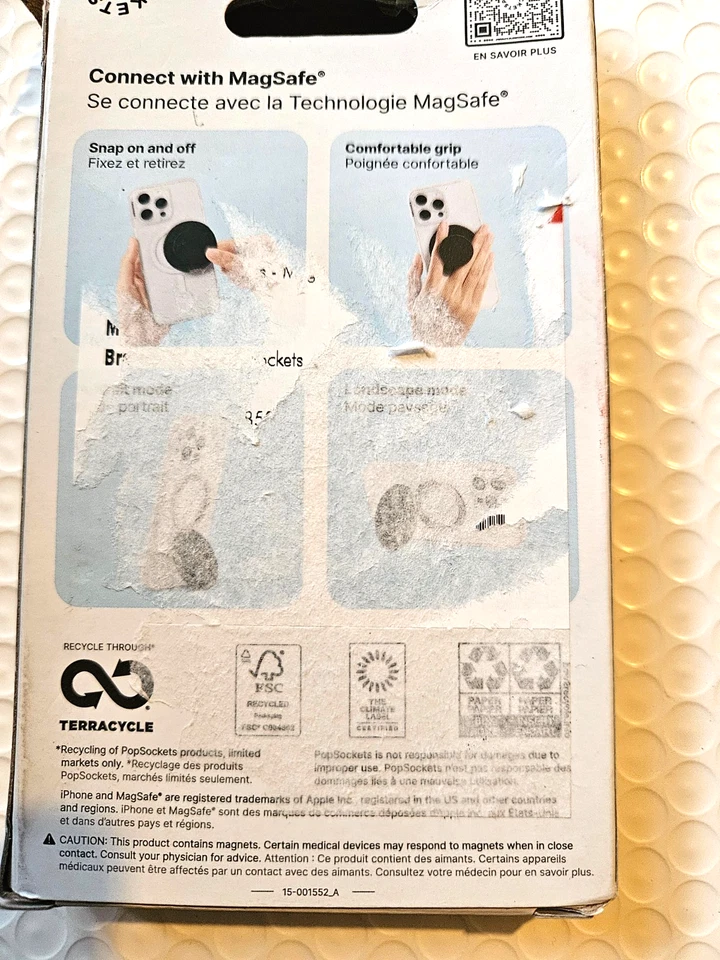 PopSockets Kick-Out MagSafe Round Phone Grip & Stand Ring for iPhone - Latte - Image 2 of 2