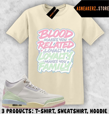 #ad #ad Shirt Match AJ 3 Spring is in the Air 2026 Sneaker Matching Loyalty Over Blood $29.89