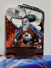 2002-03 Pacific PRISM PLATINUM MCDONALDS PATRICK ROY #1 GLOVE SIDE NET-FUSIONS