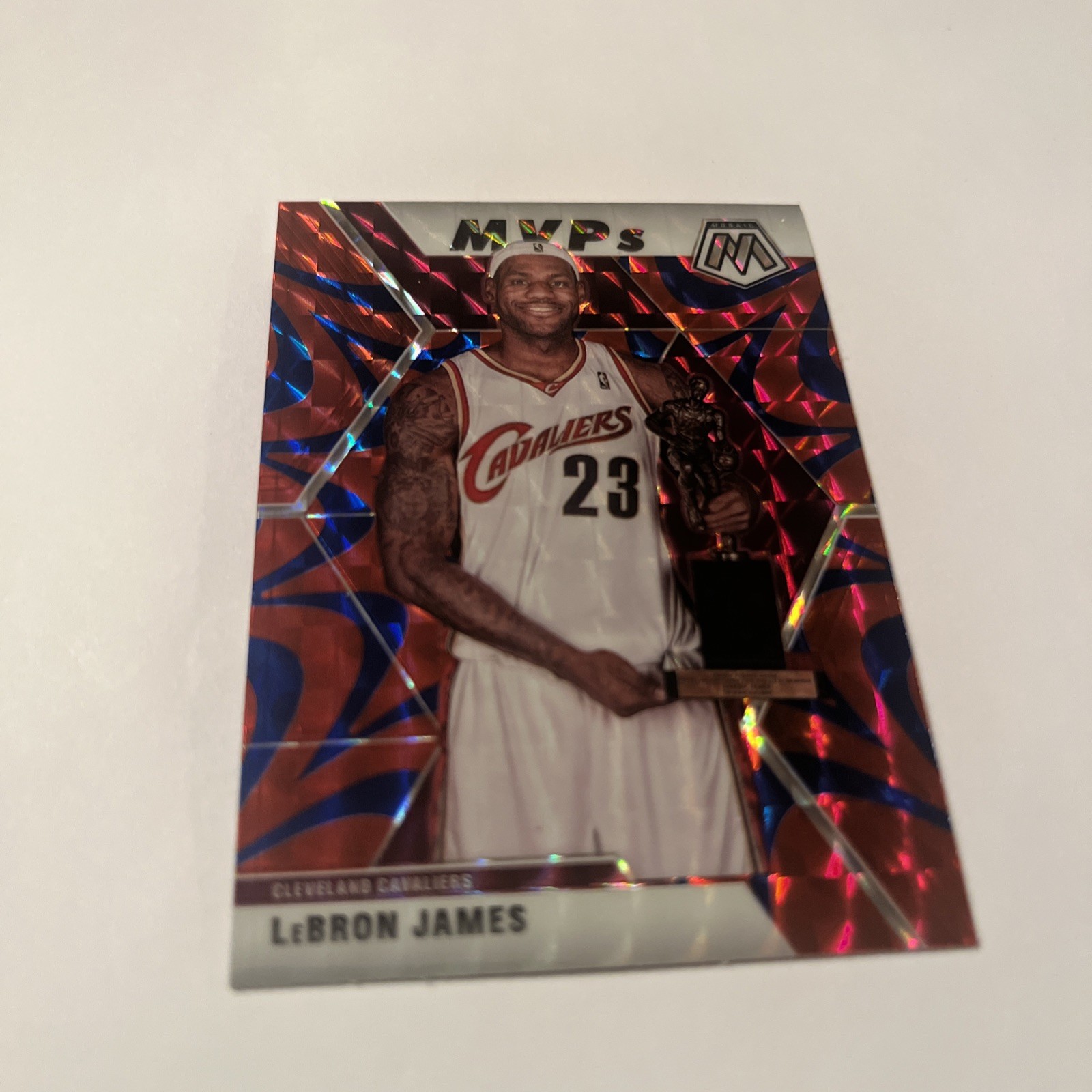 LeBron James 2018-19 Panini Mosaic MVP Blue Reactive # 298