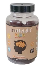 1 × Kids, Brain Growth Gummies, For Kids 2+, ORANGE, 60 GUMMIES  Bottle  06/2026