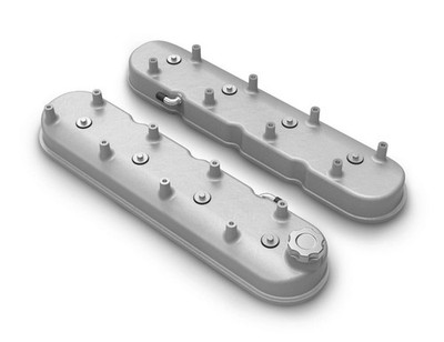 Holley Engine Valve Cover Set - Holley s tall LS valve covers are the latest add