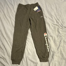 Boys Champion Sweat Pants Size M Granite Heather Gray