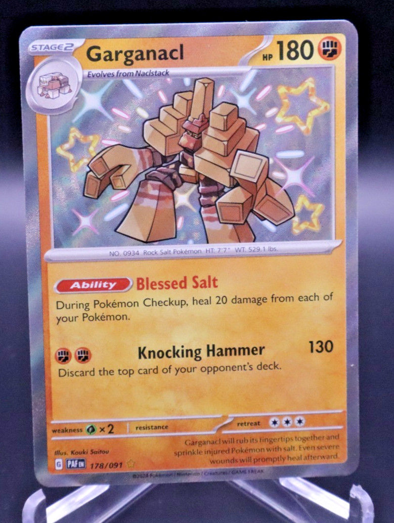 Garganacl 178/091 Sv: Paldean Fates Holo Baby Shiny NM K296