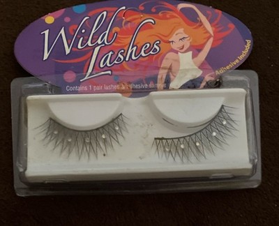 Wild Lashes Strip Eyelashes Full Volume Long Black Adhesive Included
