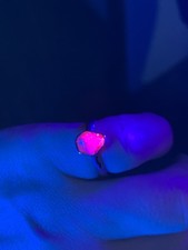 Raw Russian alexandrite silver ring