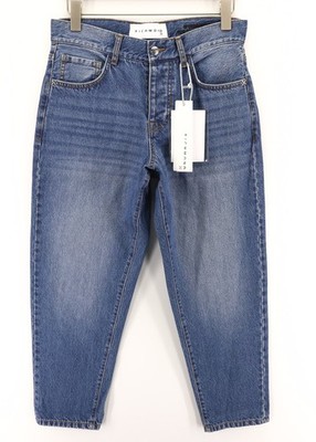 John Richmond Wezem Herren Jeans W34 90's Passform Mitte Blau Geknöpft Gewaschen