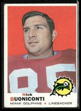 1969 Topps #192 Nick Buoniconti