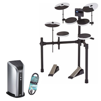 Roland TD-02K E-Drum elektronisches Schlagzeug mit PM-03 Drum-Monitor und Kabel