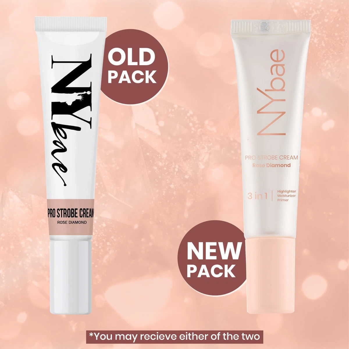 NY Bae PRO Strobe Cream Primer+Highlighter+Moisturizer Glowing Korean Skin 12gm