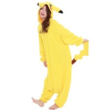 Pikachu Kigurumi Costume   SAZAC Fleece Pajamas Adult Size Japan Pokemon Cosplay