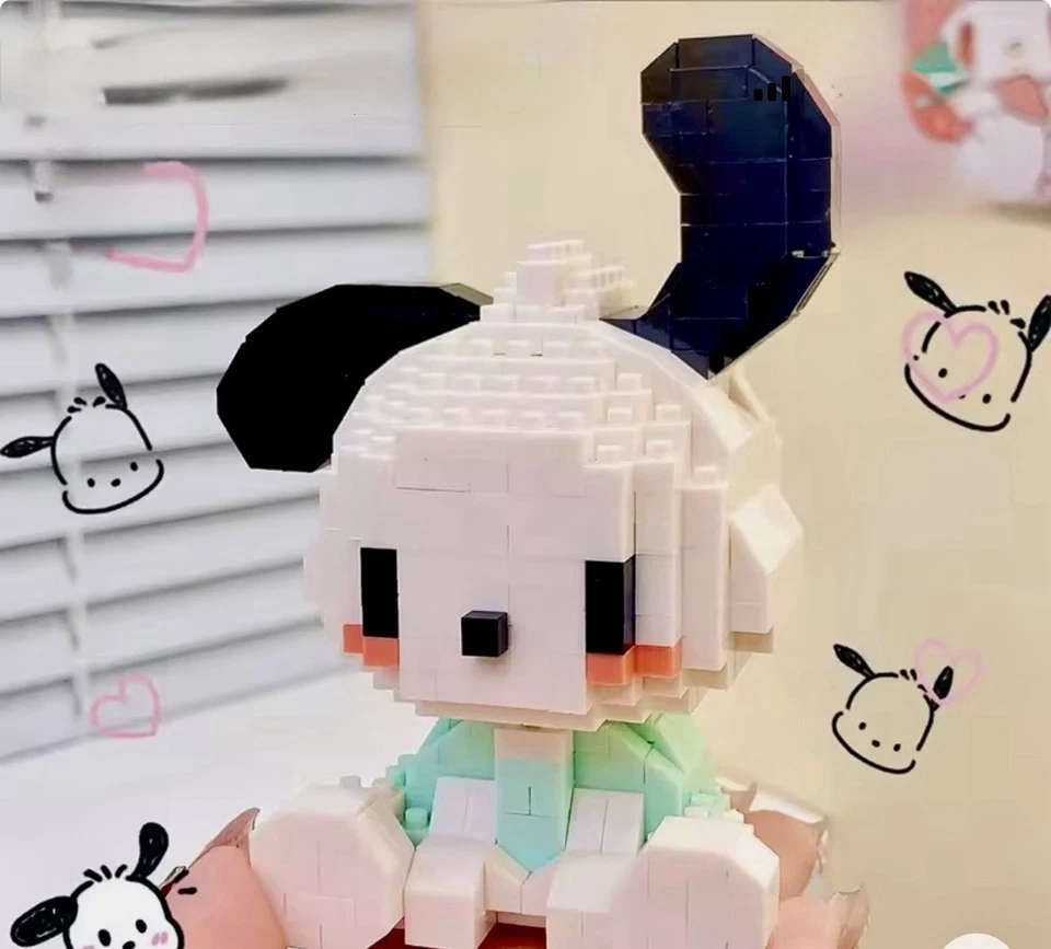 Building Block Set Hello Kitty My Melody Cinnamon Sanrio Pompompurin - Image 2 of 2
