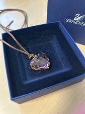 Swarovski Crystal Necklace Pink Heart Pendant Fashion Accessories D829