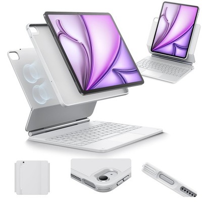 ESR Case for iPad Air 13 Inch Keyboard M4/M3/M2 13'', White