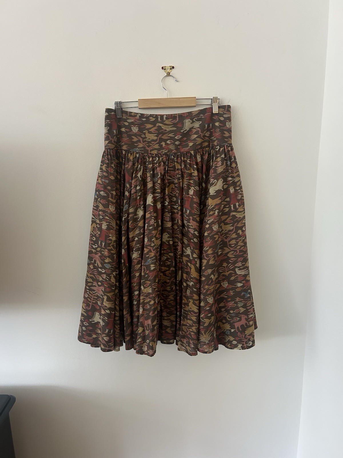 Peruvian Connection Aztec Lama Pattern Brown MIDI… - image 1