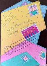 HNLP Hideaki Nakano Greeting Card 2395 3558 Happy Birthday Don't Think Late 17