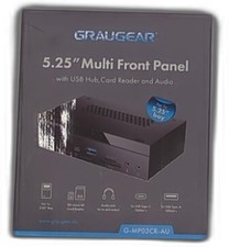 Graugear 5.25 Inch 10gbps Usb 3.2 Pc Front Panel Card Reader With Audio Ports