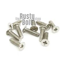 M2.5 x 9mm, Phillips Flat Wafer Head Screws, Steel, Nickel, Laptop Computer