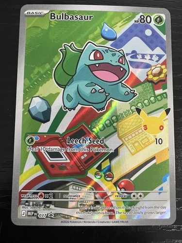 Bulbasaur 037 - Pokemon TCG - Mega Evolution Illustration Black Star Promo Holo