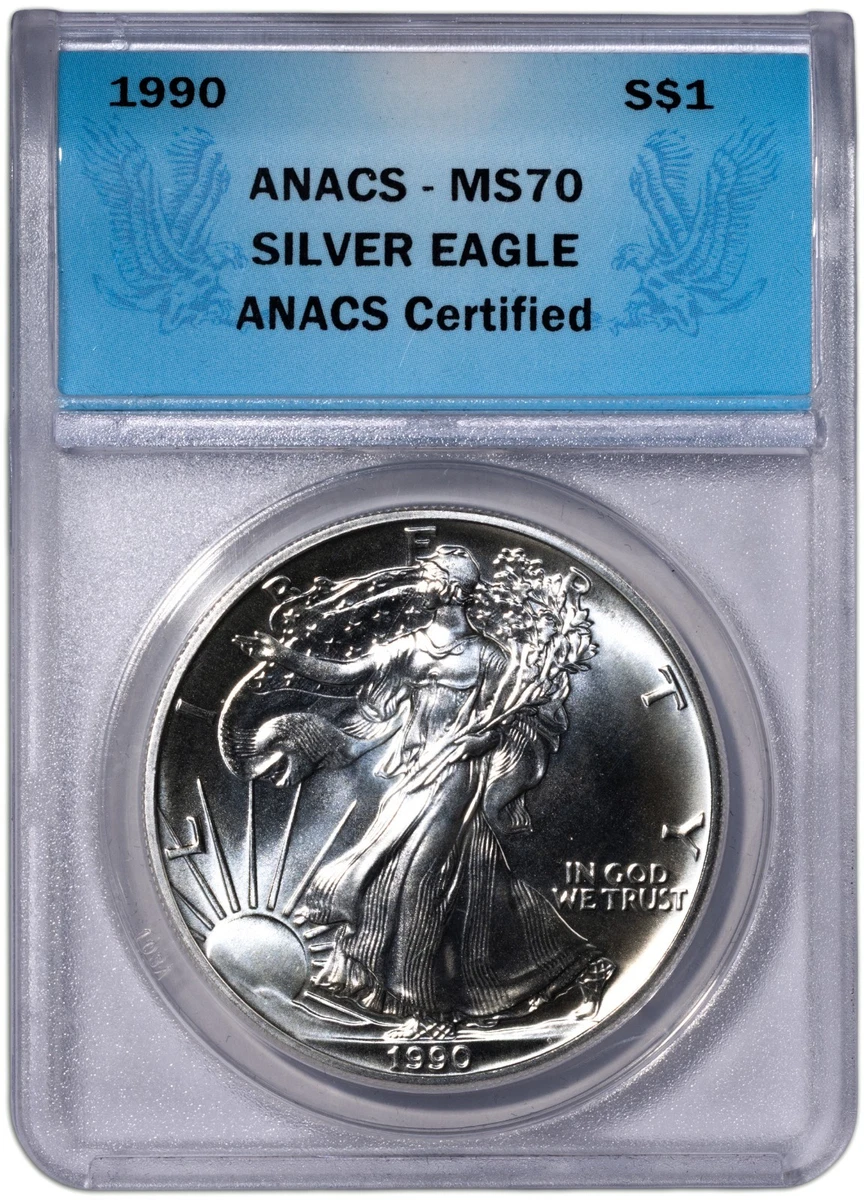 1990 American Eagle MS 70 Graded Silver Bullion Coins for sale | eBay