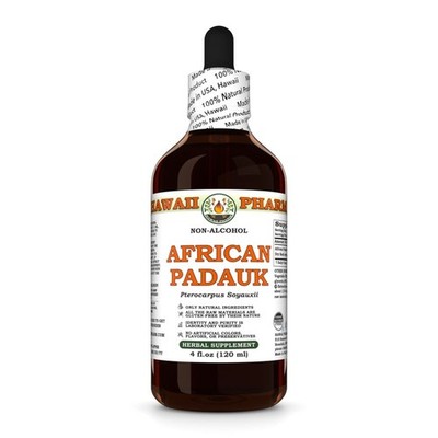 African Padauk (Pterocarpus Soyauxii) Glycerite, Dried Bark Liquid Extract