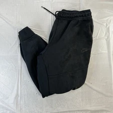 Nike Sportswear Tech Fleece Jogger Men Large Black Sweatpants Drawstring