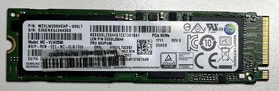 Bulk 14x Samsung MZ-VLW2560 256 GB SSD NVMe m-key m2 2280