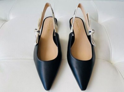 leather slingback flats