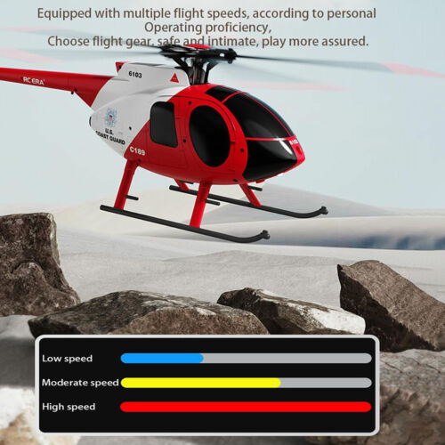 Remote Control Helicopter 4CH UAV 1:28 Single Blade RC Helicopter RTF Red F8R4 - Picture 12 of 13