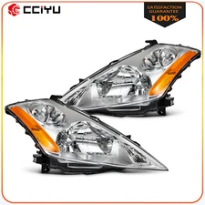 Headlights Assembly For Nissan For Murano 3.5L 2003-2007 Chrome Housing Pair