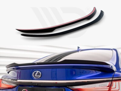 Für Lexus ES F Sport Spoiler Flügelverlängerung Maxton Design glänzend schwarz ABS
