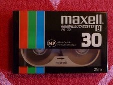 MAXELL P6-30 - 30 MINUTE 8mm VIDEO CASSETTE NEW 