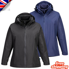 Women's 3 In1 Waterproof Jacket Windproof Hooded Outdoor Ladies Winter Warm Coat
