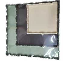 Vivitar Nested Trays  3 piece set.  Green, Black, Cream colored  NEW
