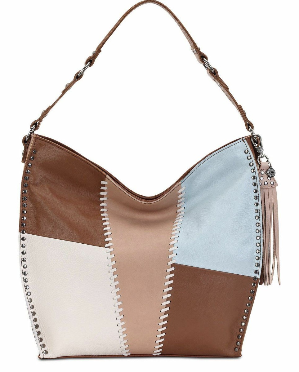 The Sak Silverlake Patchwork Leather Hobo Brown NWT! $199 [W]