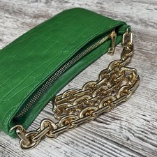 Bolso Verde Zara Cadena Dorada Las Mejores Ofertas En Bolsos Y
